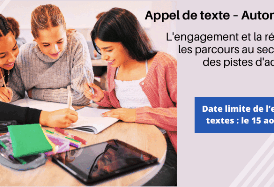 Appel de texte - apprendre et enseigner aujourd'hui